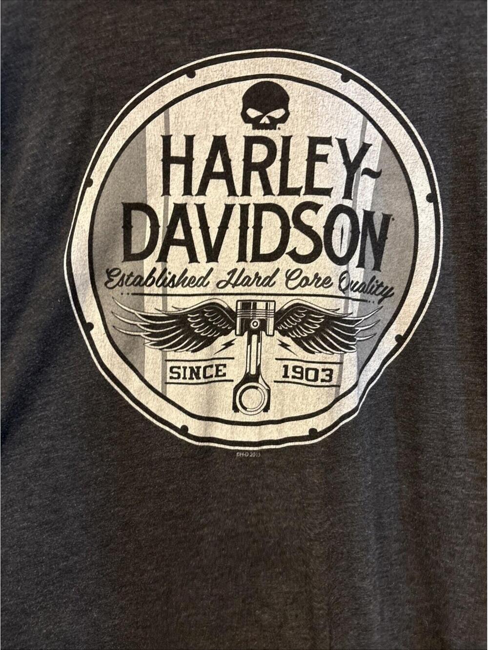 Harley Davidson Mens T-Shirts Lot of 2 Size 3XL Gray Lightweight Great Condition - Picture 3 of 9